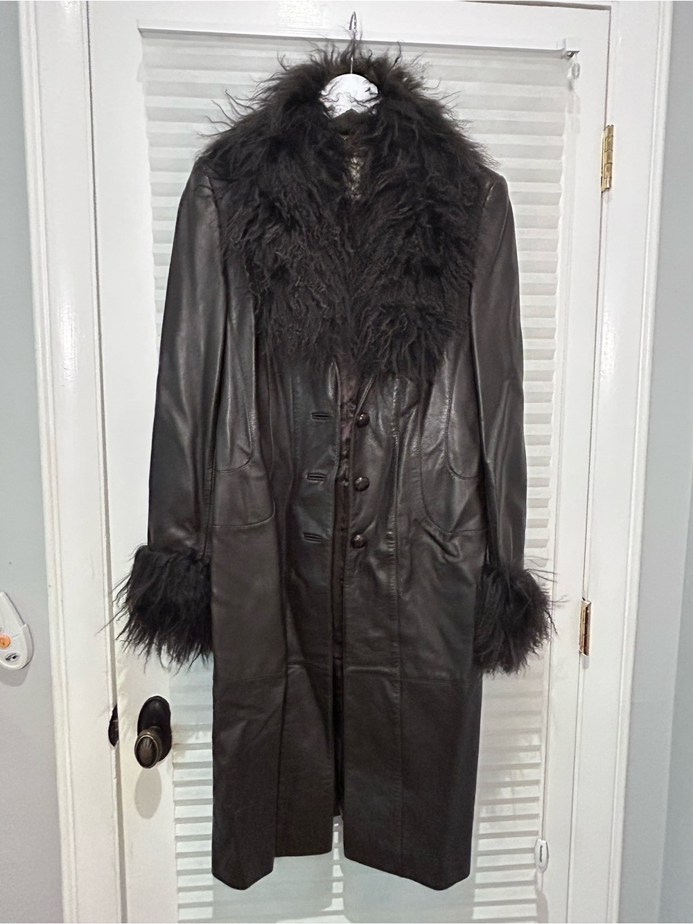 Escada Vintage Penny Lane Ledermantel size Medium